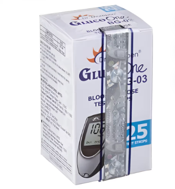 Dr. Morepen Glucometer Strip - Pack of 25 Strips (BG 03)
